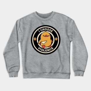 Funny Duck - Violence as Daily Resolution Crewneck Sweatshirt